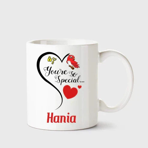 Customized Gift Mug for His/ Her – You're So Special with Name